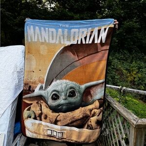 Star Wars Baby Yoda The Mandalorian Twin Plush Blanket